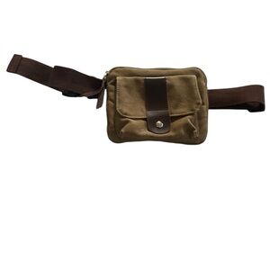 Brown Canvas Waist Bag